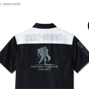 Harley- Davidson Ltd Edition Men's Wounded Warrior Project Short Sleeve Shirts